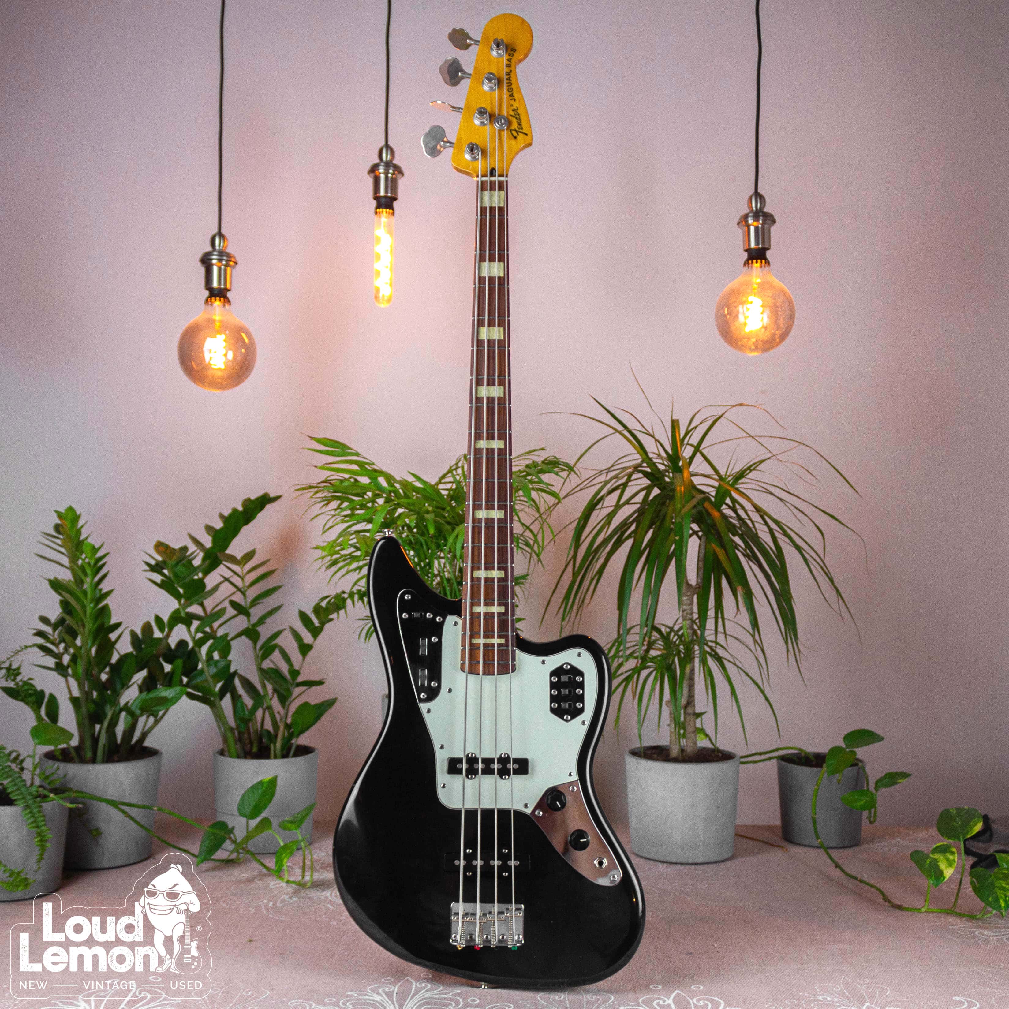 Fender JAB-EQ Jaguar Bass Black 2009 Japan бас-гитара — купить в